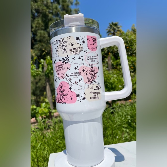 Mommy Reminders 40oz tumbler with handle - Picture 4 of 4